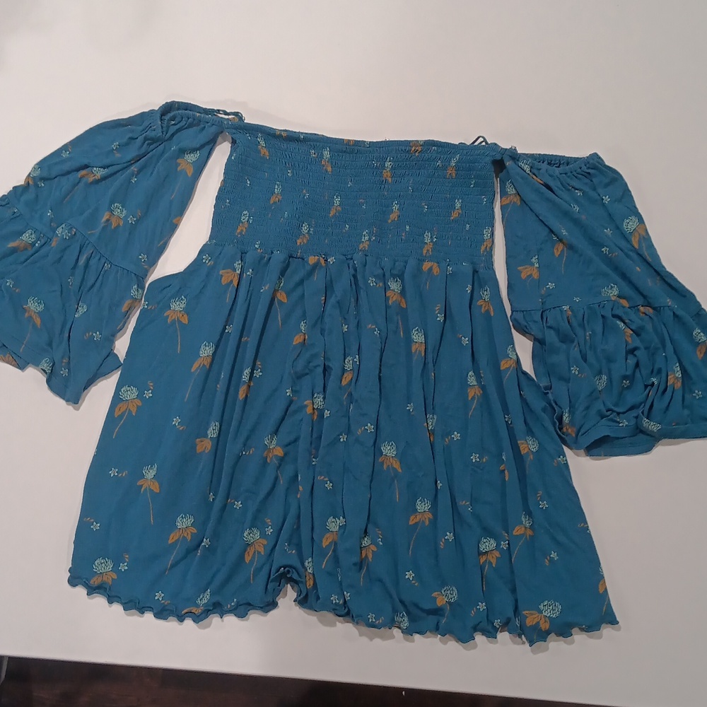 Free People Lana tunic in Ocean blue - Picture 5 of 7